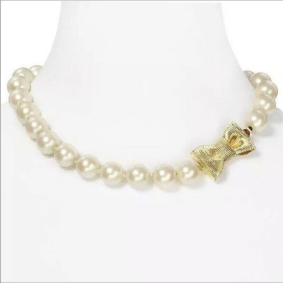 SOLD. Kate spade ♠️ Pearl/Golden Necklace NWT. SOLD. - Picture 6 of 16